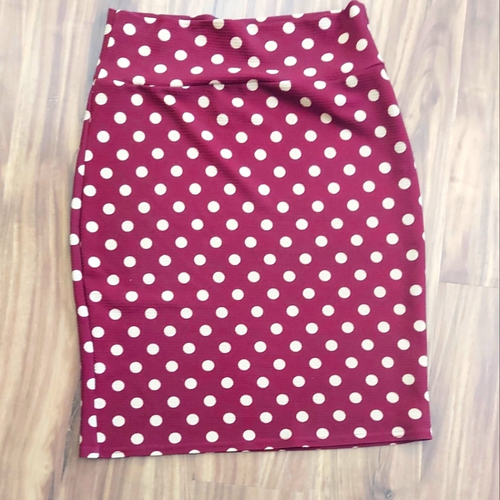 Rock Steady Retro Fitted Stretch Skirt Large